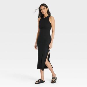 Women’s Rib Knit Maxi Bodycon Dress